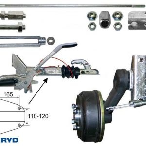Axelpaket Knott 1050kg 1600/2050/4×100 – inkl. frakt