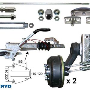 Axelpaket Knott Boggi 2000kg 1000/1500/4×100 – inkl. frakt