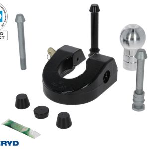 Släpvagnslås CombiLock, SSF-godkända, 77,5mm Svart Bult 12mm